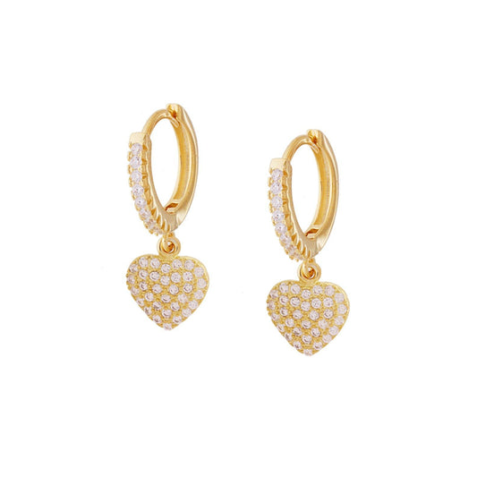 Orecchini Cerchietto Cuore
