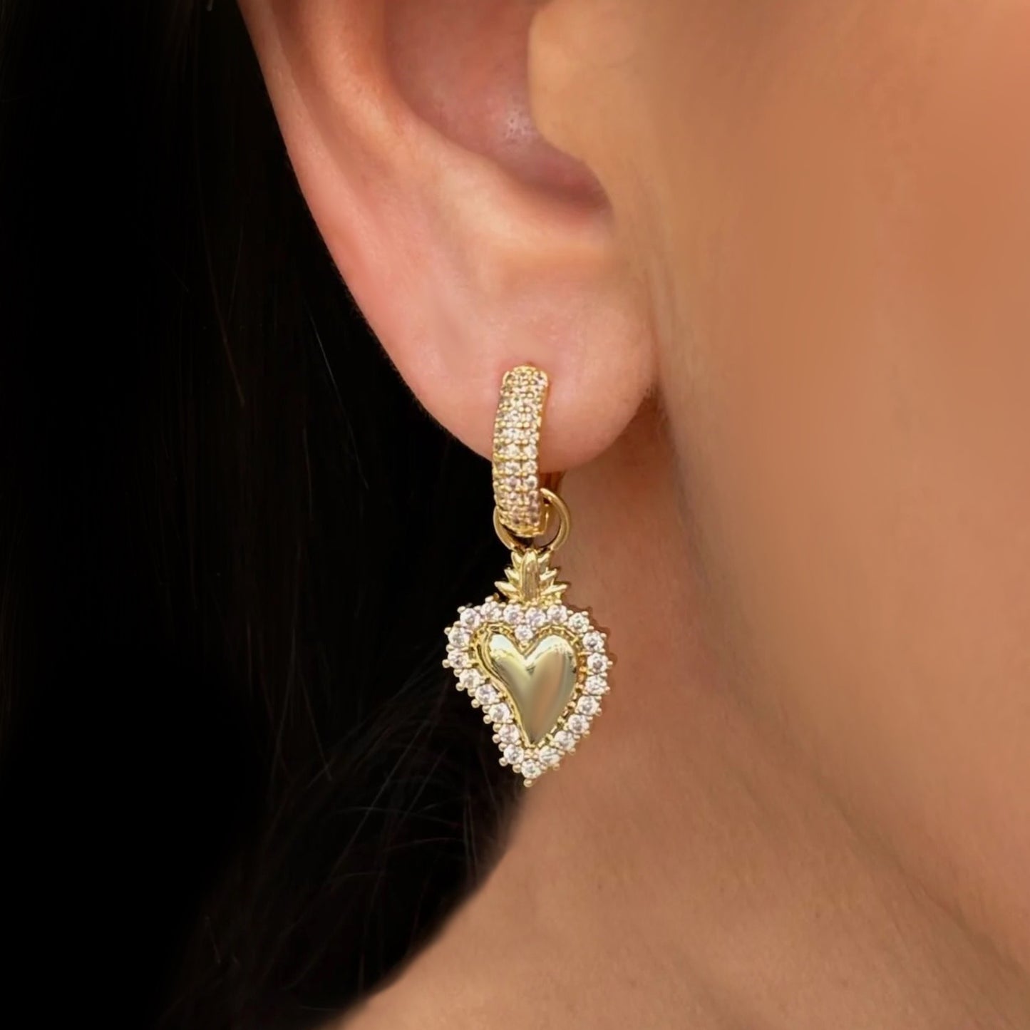 Orecchini Cuore Sacro